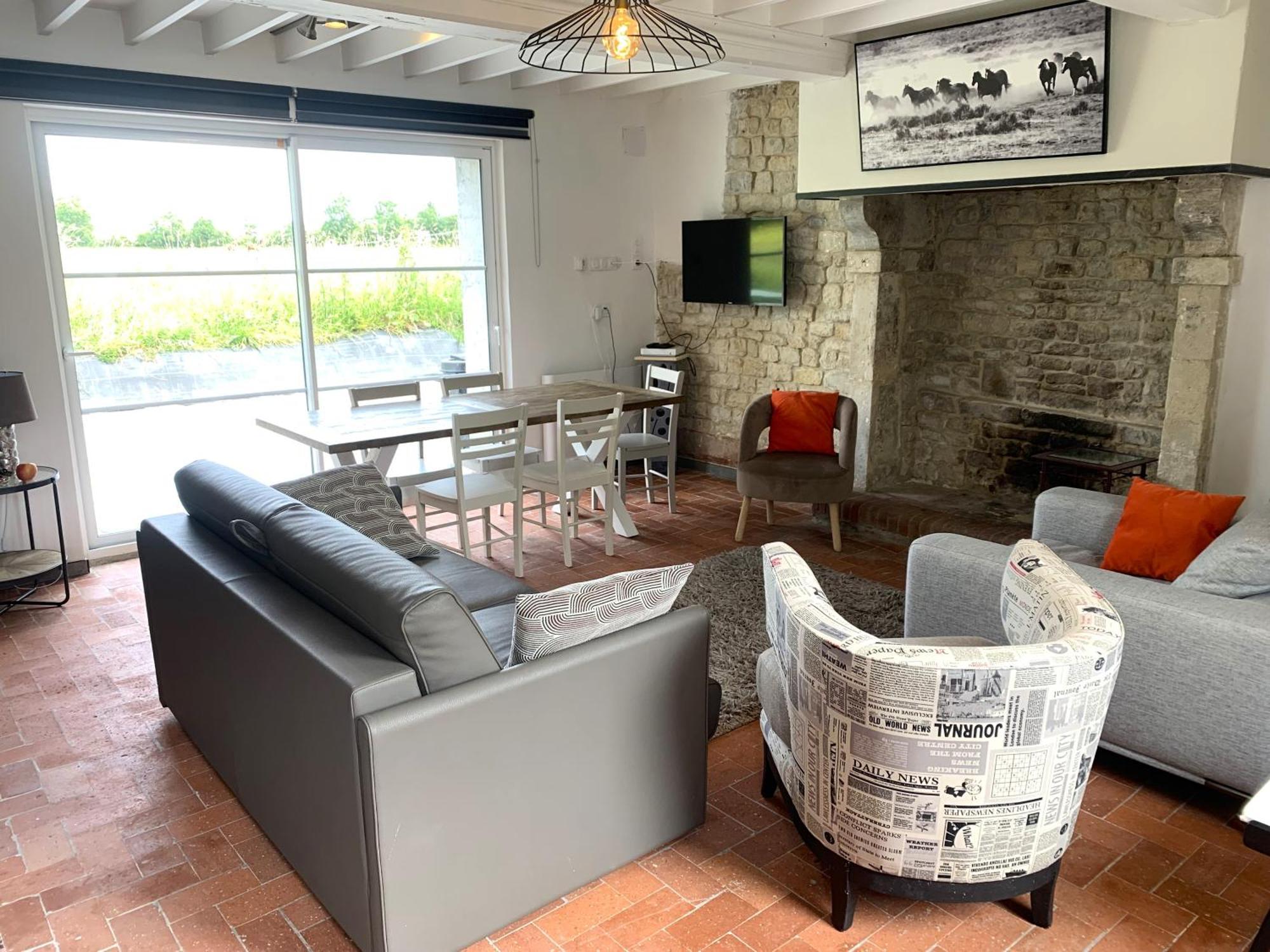 Comfortable House For 6 Guests In Saint-Come-Du-Mont Villa Dış mekan fotoğraf